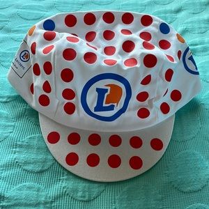 Le Tour de France E Leclerc polka dot Jersey bike hat